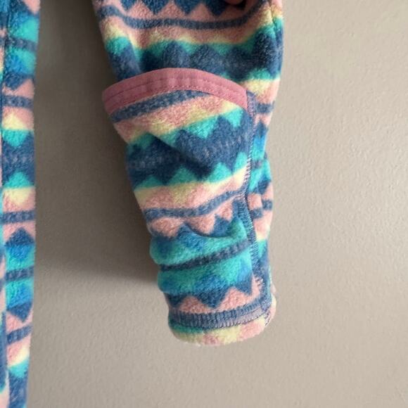 Patagonia Infant Micro D Fleece One Piece Baby Bunting 18-24 Months Aztec 60175 - Picture 5 of 10